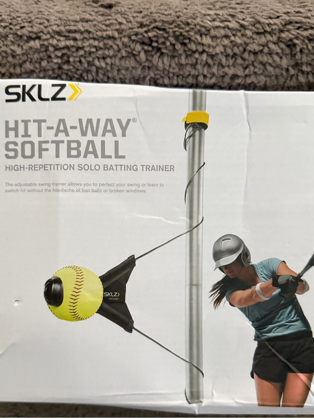 SKLZ Hit-A-Way Softball Solo Batting Trainer - Yellow